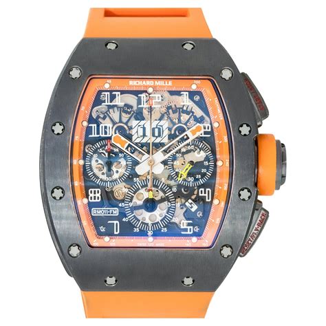 richard mille watch price orange|richard mille flyback chronograph.